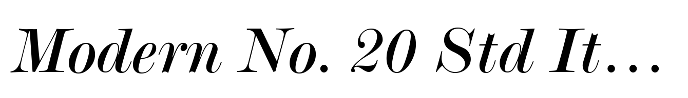 Modern No. 20 Std Italic